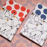 【uni様オーダー品】【A５サイズ】ペンギンプリント手帳カバー
