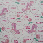 【NEW】コート紙90★ポニー×pink heart ラッピングペーパー