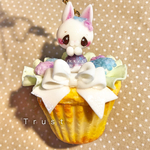 紫陽花カップケーキバッグチャーム(兎ユイコ)