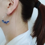 【sale】ラピスラズリのループピアス/イヤリング