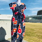 浴衣ワンピース  カシュクール前開き
