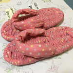 布草履 ドットピンク (24cm)