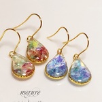 【再販】〜ゆらりんオーロラの涙〜ピアス❤︎金属アレルギー対応