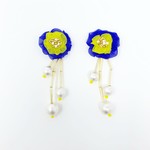 amenbo耳飾り　花色　イヤリング