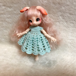 オビツ11 レース編みワンピース(フレア・ミント)