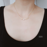 14kgf オープンリーフネックレス🍀淡水 パールネックレス🍀パールネックレス