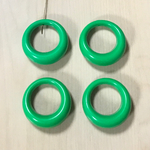 VINTAGE GREEN ACRYLIC TOP HOLE DONUT PENDANTTOPS