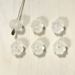 VINTAGE MATTE IVORY PUMPKIN SPACER BEADS