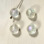 VINTAGE MATTE AURORA FACETED ROUND BEADS