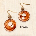 おおぶりマーブルピアス