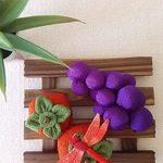 ちりめん  秋色  秋の味覚  赤トンボ  置き物(Ｄ)