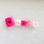 ストロベリーハート♡フットネイル