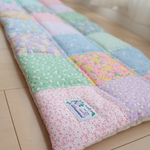  * ラプセニ *　32cm×158cm　四角つなぎのパッチワークマルチマット　kukka252　キッチンマット　インテリアマット