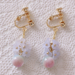 紫陽花イメージイヤリング