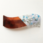 なみなみのアクリルバレッタ（チョコミント）