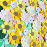 お花シール❁︎40枚➕葉っぱ40枚❁︎向日葵mix