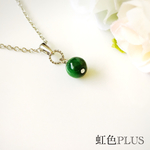 送料無料ヒスイ　翡翠８ミリ　天然石おしゃれシンプルネックレス