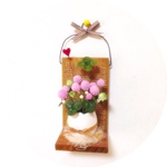 【再販】受注制作🍀粘土の花・たまごカップのミニシロツメクサ(ピンク)セット品　セット品