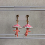 ゆめかわ✨きのこびとイヤリング（サクラ）