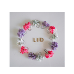  LID♢裂き布お花ヘアゴム◇2個セット　小