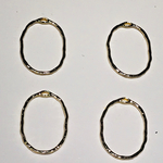 ゴールド 楕円 リング カンツキ オーバル  30mm22mm 8個