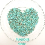 【夏素材】天然ターコイズチップ 穴なし《dark Turquoise》【B-012】