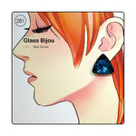 [Glass Bijou] Blue Zircon Big Triangle Pierce
