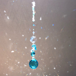 天然石 ブルーハワイ サンキャッチャー（水晶&アクアマリン&アパタイト&アベンチュリン）
