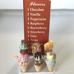 hand made ミニチュア ドールハウス ダブルコーンアイスクリーム⓶