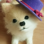 羊毛フェルト★クリームチワワ★