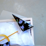 7/25 am10:00〜販売START○triangle clip...水たまり...デルフィニューム（ブラック）/apres la pluie