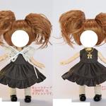 オビツ11用・グレーのワンピース（オプションあり）