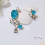 人魚姫のイヤーカフ⌒゜:。* ゜.emerald mermaid
