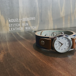 【受注生産】stitch run leatherwatch / DARK