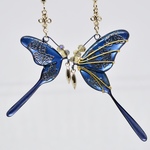 normal model , captur butterflies , metal blue