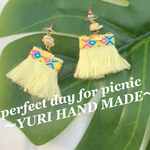 シェル✖️チロリアンピアス/イヤリング〜オルテガ柄〜