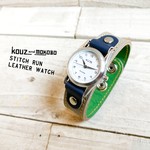 【受注生産】stitch run leatherwatch / coloful