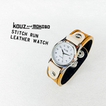 【受注生産】stitch run leatherwatch / coloful