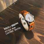 STITCH RUN LEATHER WATCH ⌚ 腕時計 // 受注生産