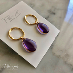 -COLOR-clear-　パープルピアス（送料無料）