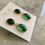 -COLOR-clear×nail-　グリーンピアス（送料無料）