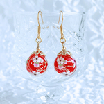 *赤*和桜ピアス/イヤリング♡