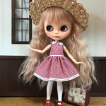 再販 襟付きワンピ リカちゃん ブライスサイズ