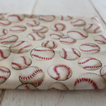 NEW◆USAコットン生地◆baseboll ホワイト◆110×90