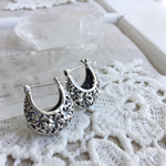 ☆夏満開☆プルメリアのバッグ型シルバーピアス　Anting Tas Jepun (No.320124)