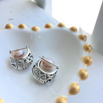 ☆蝶々が舞う☆蝶々のバッグ型シルバーピアス　Anting Tas Kupu-Kupu (No.320125)