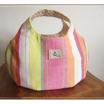 カラフルストライプのkororin bag（koburi)