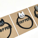 猫のヘアゴム[黒猫・白猫・ロシアンブルー]