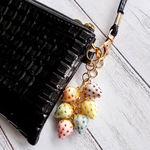 (シルバーのみ)カラー&カラー/パステルつぶつぶいちご*バッグチャーム(NANASTONE)