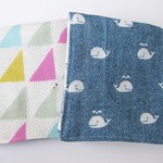 ガーゼハンカチ☆２枚セット　しろくまくじら　　275